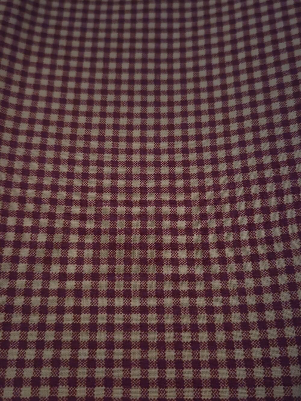 Cranston Red Gingham  100% Cotton Made In USA 1.5 Yards